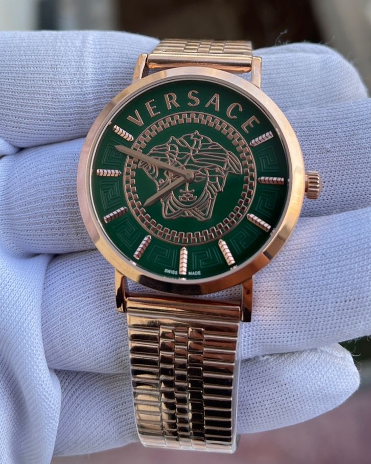 Versace Rose Kasa Yeşil Kadran Bayan Kol Saati L-805